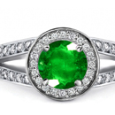 Finsh Diamond Ring with Sandawana Emeralds