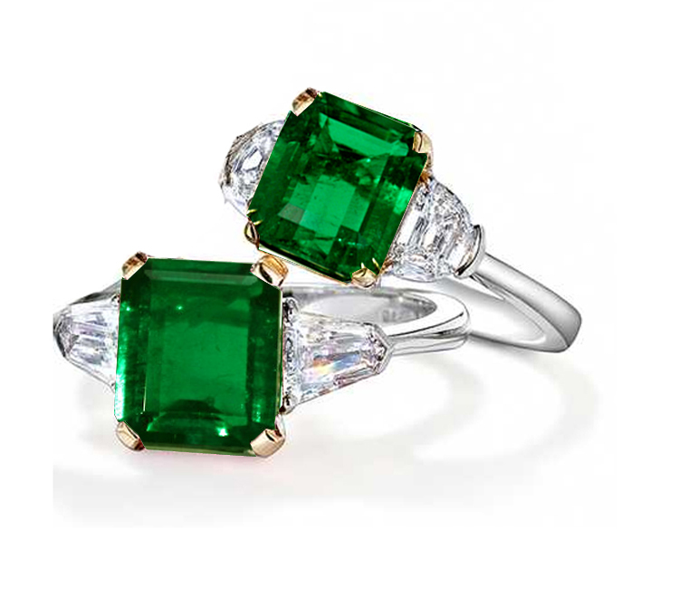 Emerald Earrings on Emerald Rings   Romancing With Emeralds   Emerald