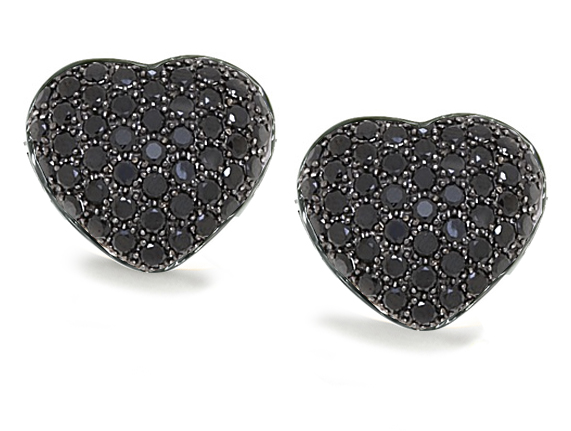 Black Diamonds Earrings on Diamond Jewelry   Black Diamond Earrings   Black Diamond Heart