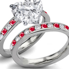 Ruby Anniversary Ring with Diamonds