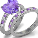 Purple Sapphire Diamond Rings Online Jewelry Store