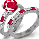 Edwardian Ruby Ring Design with Diamonds