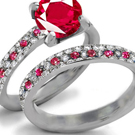 Cullinan Diamond Ring with Burma Rubies