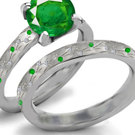 Zambian Emerald Ring with Diamonds