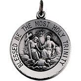 Round Holy Trinity Medal