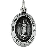 Oval Our Lady of Guadalupe Medal