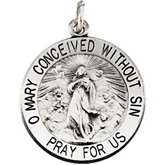 Round Immaculate Conception Medal