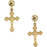 Crucifix Dangle Earring