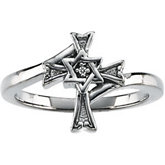 Star of David/Cross Ring