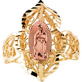 Two Tone Our Lady of Guadalupe Ring