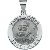 Hollow Round St. Joseph Medal