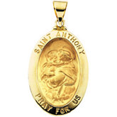 Hollow Oval St. Anthony Medal