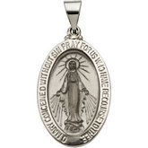 Hollow Oval Miraculous Medal