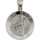 Hollow Round St. Patrick Medal