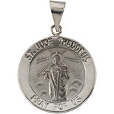 Hollow Round St. Jude Medal