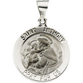 Hollow Round St. Anthony Medal