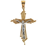 Two tone Crucifix Pendant