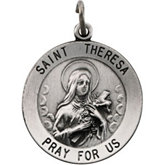 Round St. Theresa Medal
