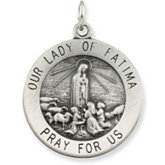 Round Our Lady of Fatima Medal