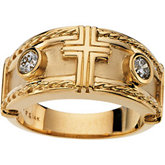 Diamond Cross Ring