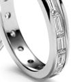 baggette diamond eternity wedding ring