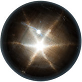 Round Genuine Black Star Sapphire