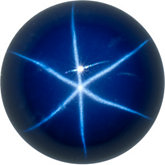 Round Lab Created Blue Star Sapphire