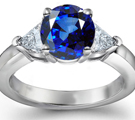 Ladies Sapphire and Diamond Ring