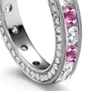 Pink Sapphire Diamond Rings Online Jewelry Store