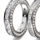 attractive clusters of all diamonds, one important, surrounded by eight others of fair or desirable size