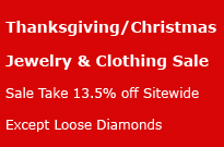 thanksgiving & christmas jewelry, clothing & handbags sitewide sale 13.5-percent off