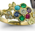 Cocktail Multi Gemstones Rings