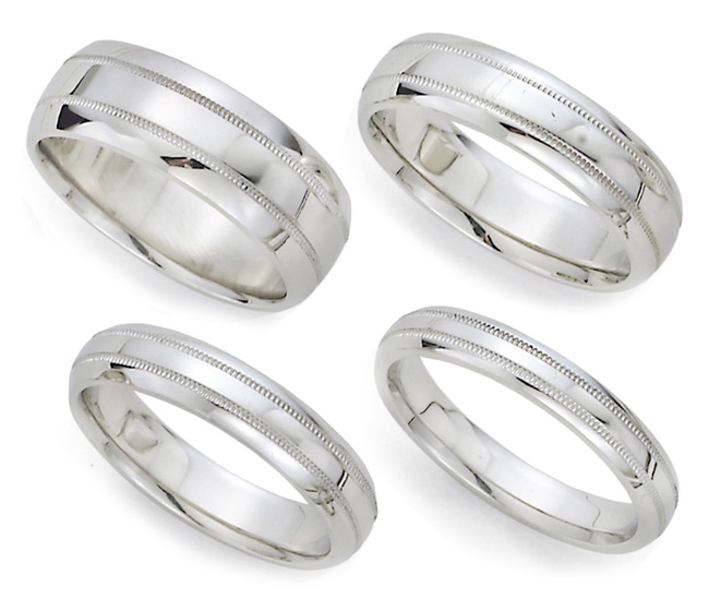 band platinum ring wedding