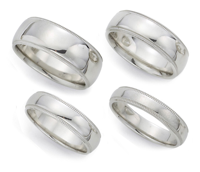 platinum half round wedding rings wedding bands platinum iridium wedding 