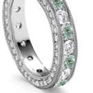 This stunning ring catches the eye with bold sparkle and light