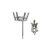 6-Prong Marquise Wire Basket Earring with .030