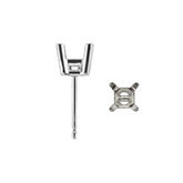 Princess 4-Prong Earring with .030