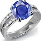Unusual Custom Sapphire Engagement Rings For Non-Diamond Brides