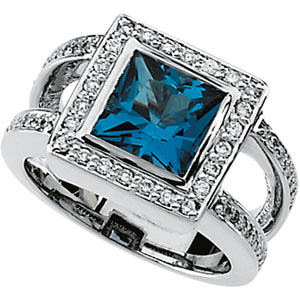 Blue Topaz Rings