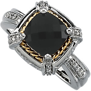 Sterling Silver Onyx Ring