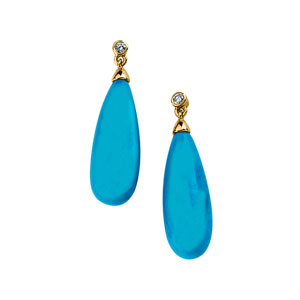 Diamond & Emerald Earrings