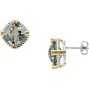 Diamond & Emerald Earrings