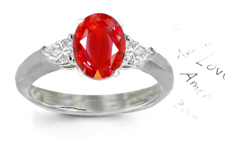 platinum ruby diamond ring, platinum ruby diamond three stone rings, red ruby, ruby engagement ring, ruby diamond anniversary ring, ruby diamond anniversary bands, past present future ruby diamond rings, ruby round, ruby oval three stone ring