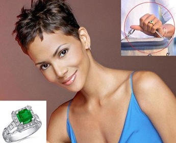Halle Berry’s Emerald Engagement Ring