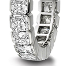 Diamonds alternating with rubies, sapphires, emeralds, Oriental or American Pearls