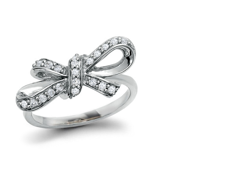 Georgian Diamond Ribbon & Bow Ring in Gold