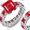 Alpha Omega Christian Ruby Ring