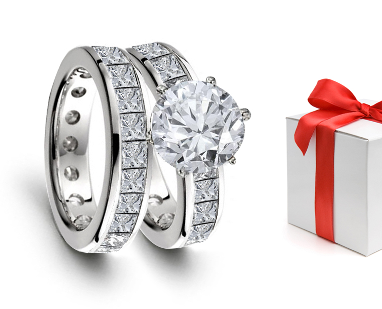 Designer ruby ruby ruby Engagement & Wedding Rings