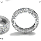 no better compliment to a womens finger than a circle of sparkling and glittering diamonds 