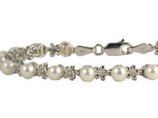 Diamond and Pearl Bracelet